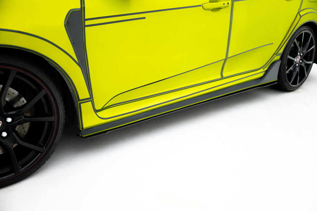 Maxton Design Racing Side Skirts Diffusers Honda Civic Type-R Mk10 / Mk10 Facelift