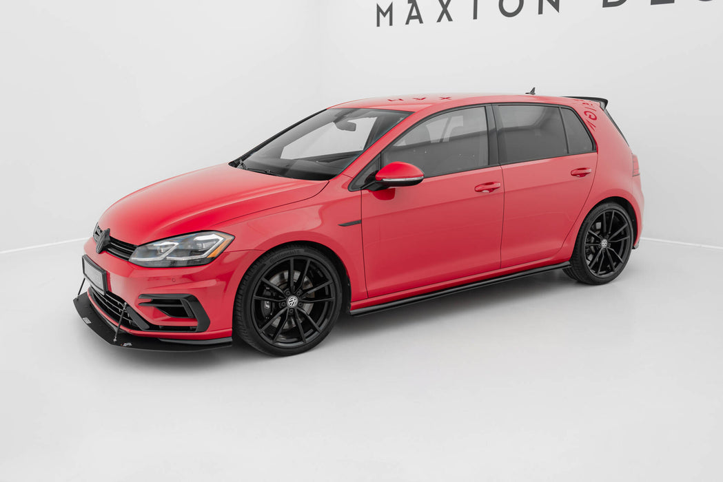 Maxton Design Racing Side Skirts Diffusers VW Golf 7 R / R-Line Facelift