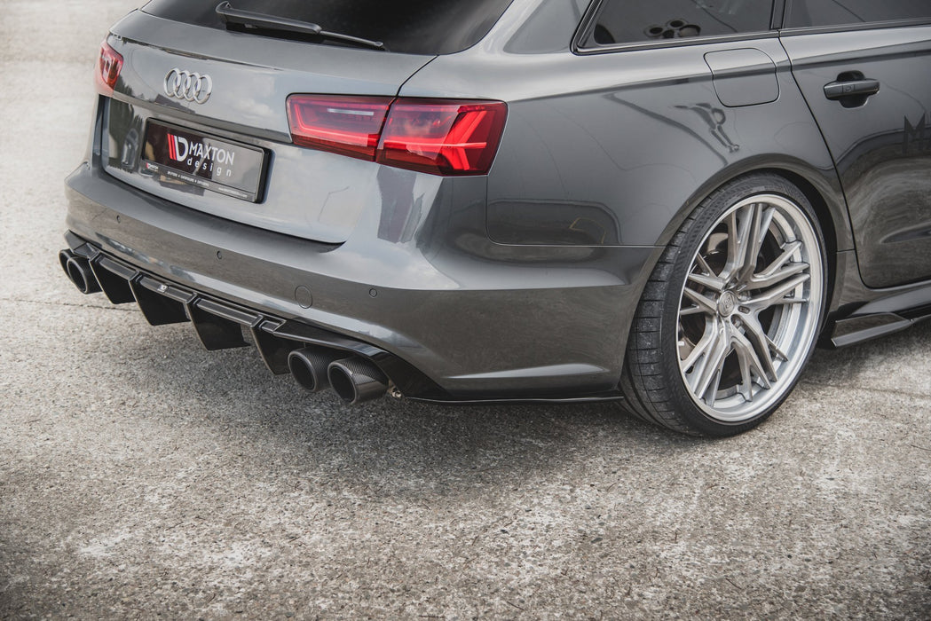 Maxton Design Rear Side Splitters Audi A6 / A6 C7 S-line/ S6 C7 Facelift