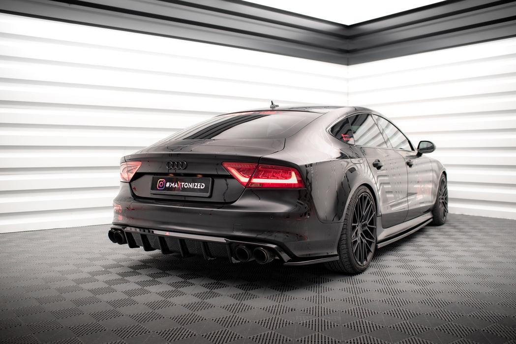 Maxton Design Rear Side Splitters Audi S7 / A7 S-Line C7