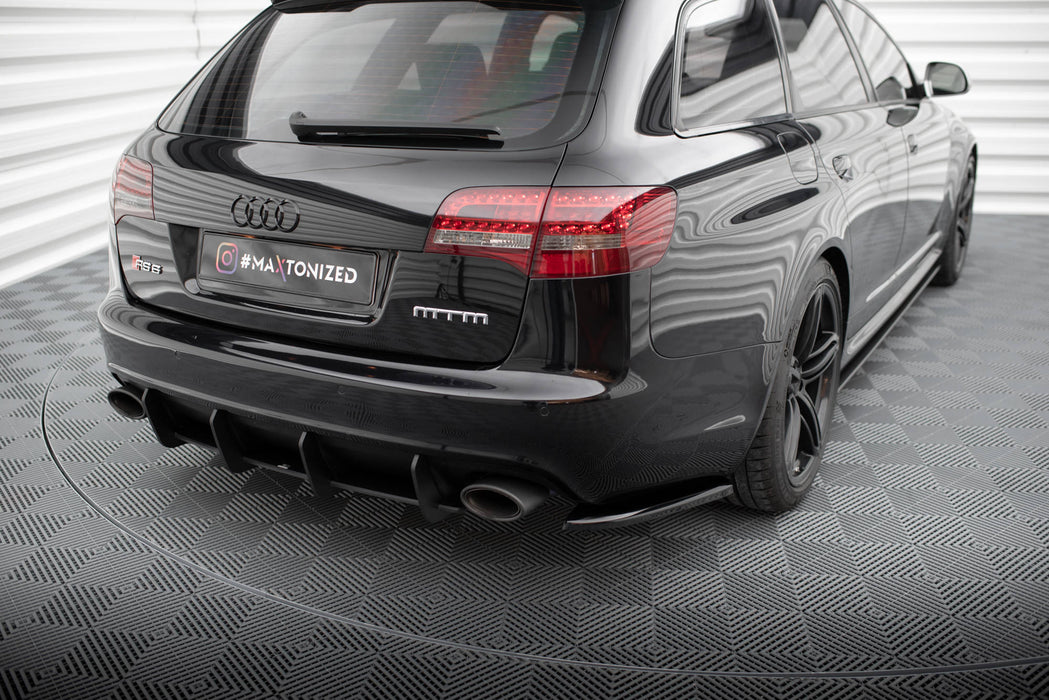 Maxton Design Rear Side Splitters Audi RS6 Avant C6