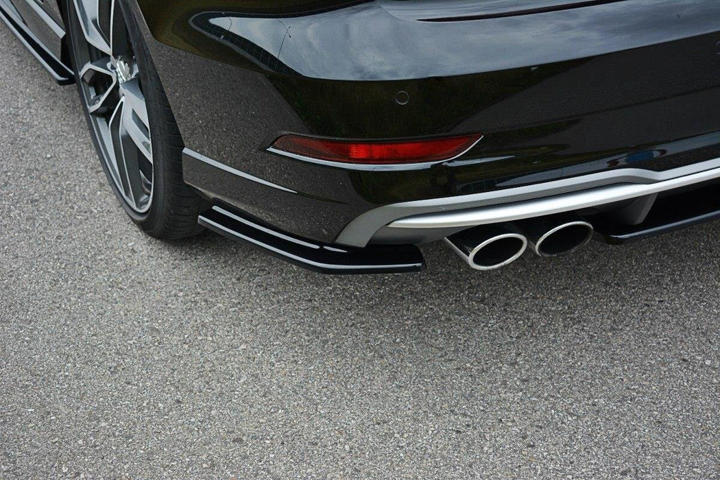 Maxton Design Rear Side Splitters Audi S3 / A3 S-Line 8V FL Sedan