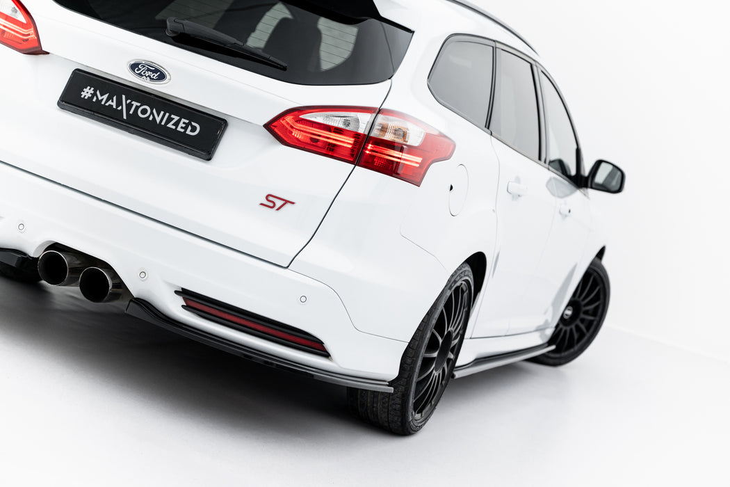 Maxton Design Rear Side Splitters Ford Focus ST Estate Mk3 / Mk3 Facelift