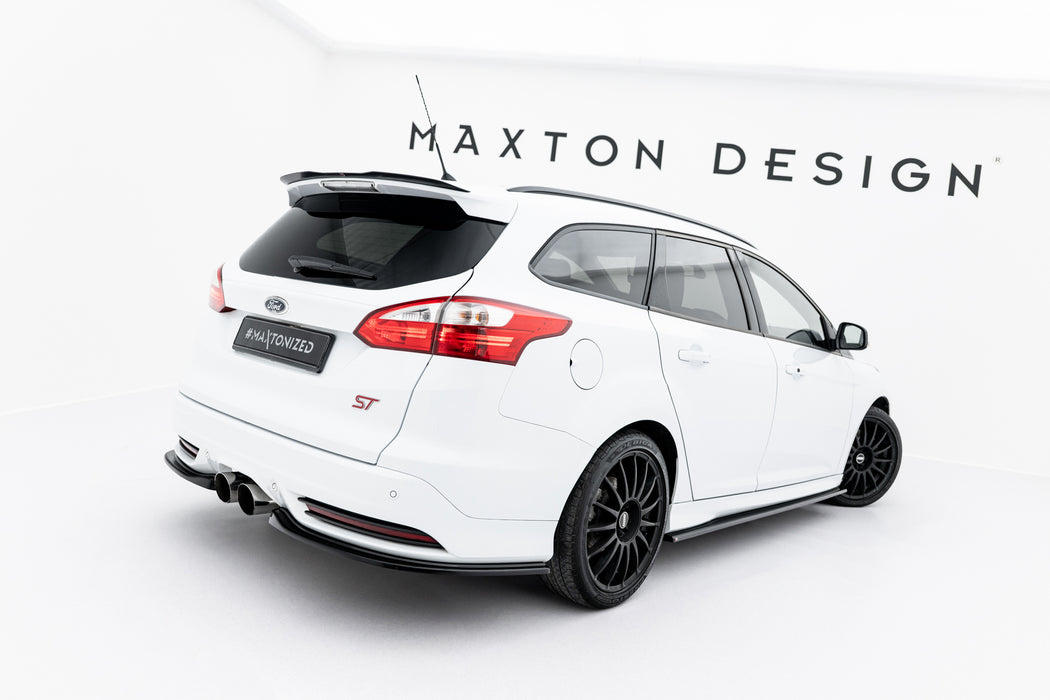 Maxton Design Rear Side Splitters Ford Focus ST Estate Mk3 / Mk3 Facelift