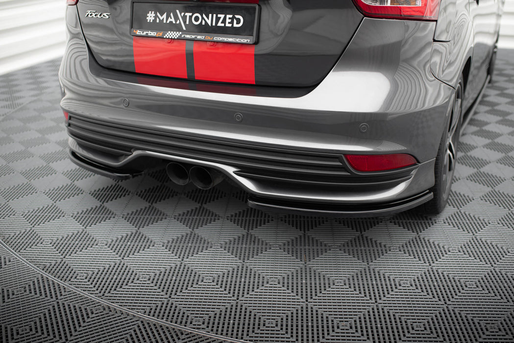 Maxton Design Rear Side Splitters Ford Focus ST Mk3 FL