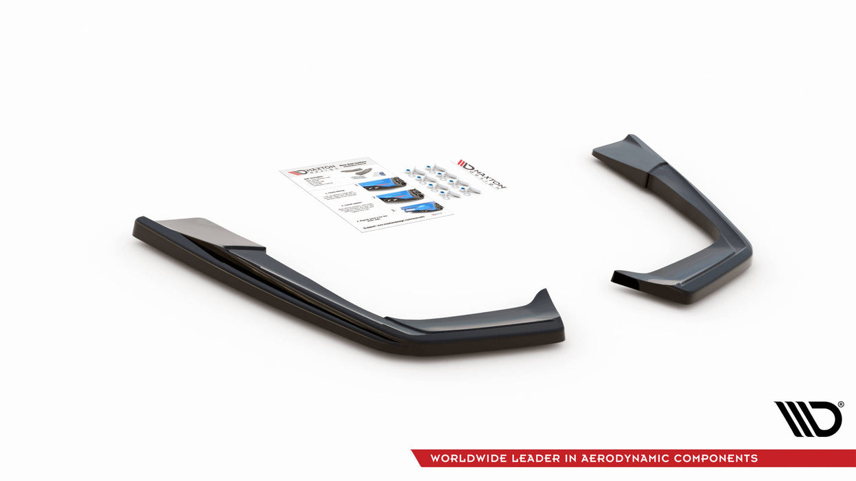 Maxton Design Rear Side Splitters Mercedes-AMG C 63AMG Coupe AMG Aero Pack C205 Facelift