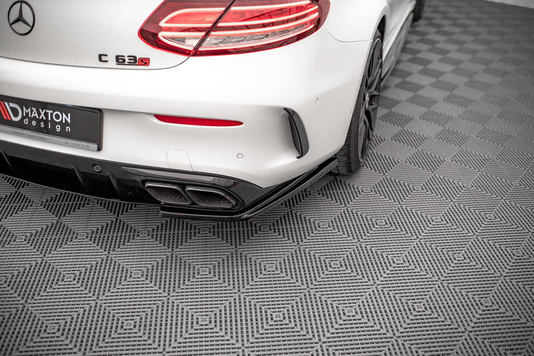 Maxton Design Rear Side Splitters Mercedes-AMG C 63AMG Coupe AMG Aero Pack C205 Facelift