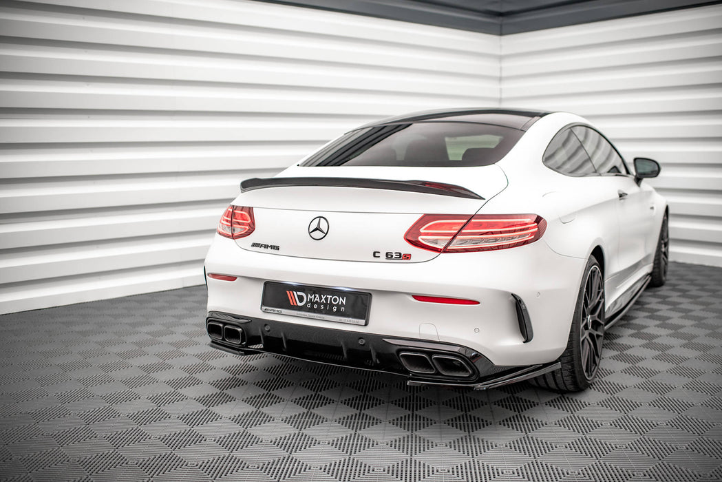 Maxton Design Rear Side Splitters Mercedes-AMG C 63AMG Coupe AMG Aero Pack C205 Facelift