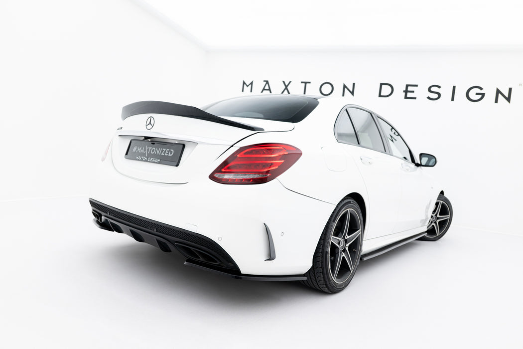 Maxton Design Rear Side Splitters Mercedes-Benz C AMG-Line / C43 AMG Sedan W205