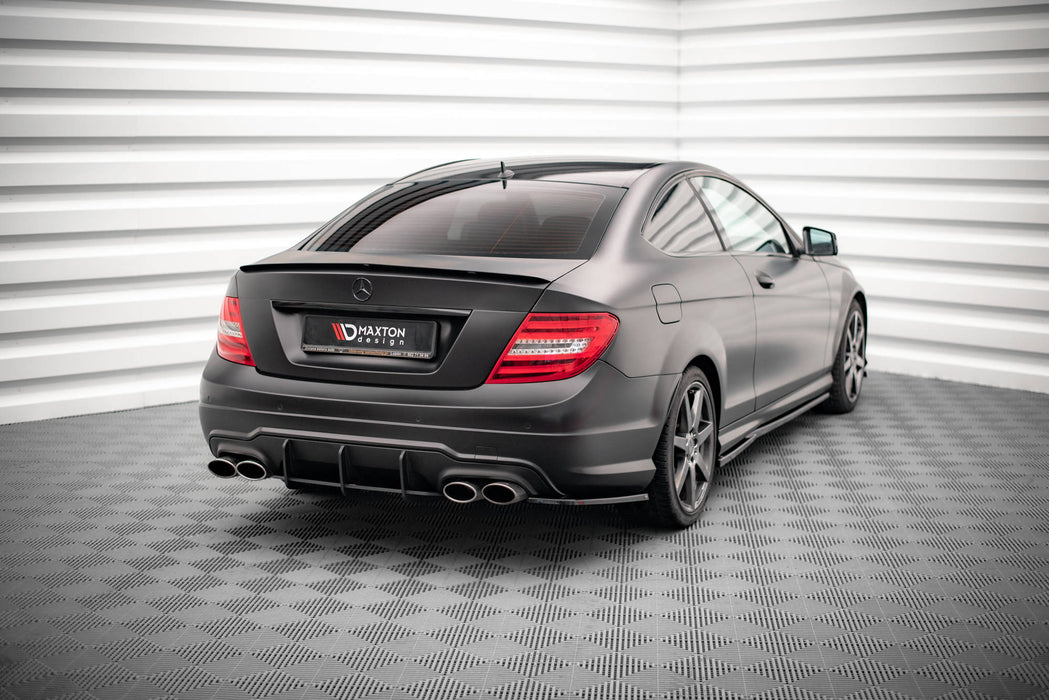 Maxton Design Rear Side Splitters Mercedes-Benz C Coupe / Sedan / Estate  AMG-Line C204 / W204 Facelift / S204 Facelift