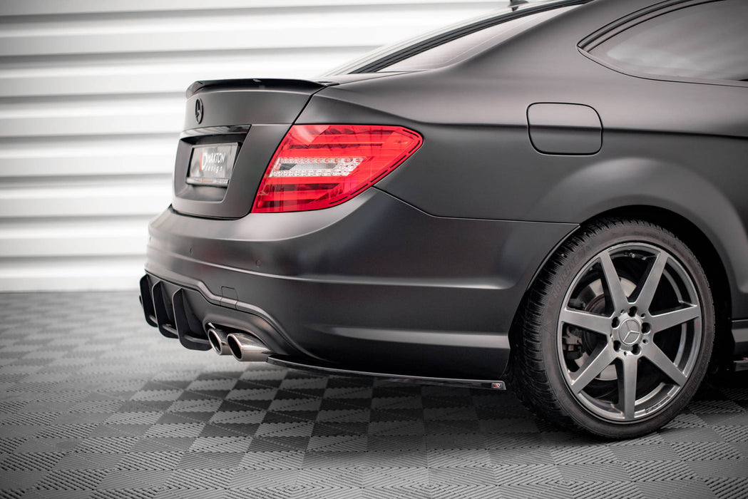 Maxton Design Rear Side Splitters Mercedes-Benz C Coupe / Sedan / Estate  AMG-Line C204 / W204 Facelift / S204 Facelift