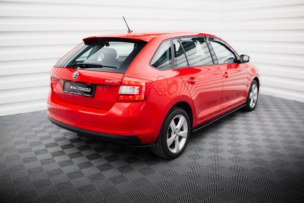 Maxton Design Rear Side Splitters Skoda Rapid Spaceback