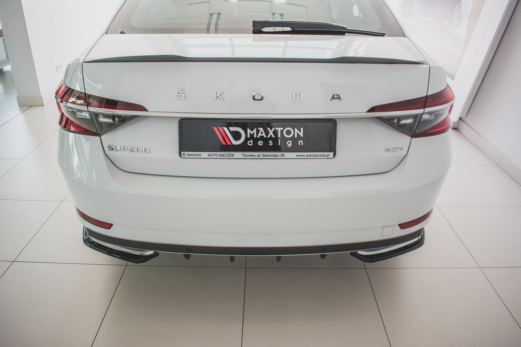 Maxton Design Rear Side Splitters Skoda Superb Liftback / Combi Mk3 Facelift