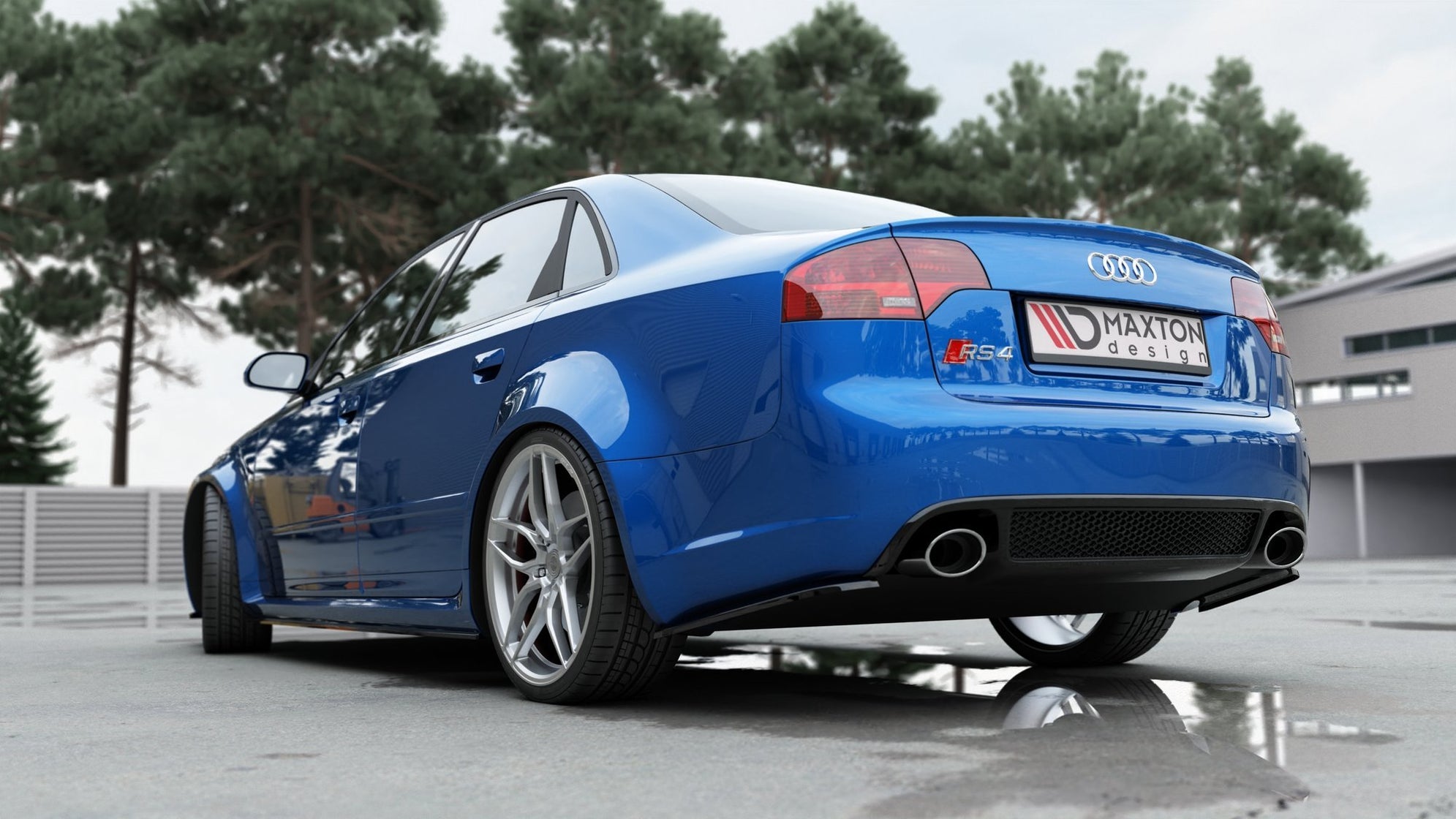 Maxton Design Rear Side Splitters V.1 Audi RS4 Sedan B7 — Maxton Design AU
