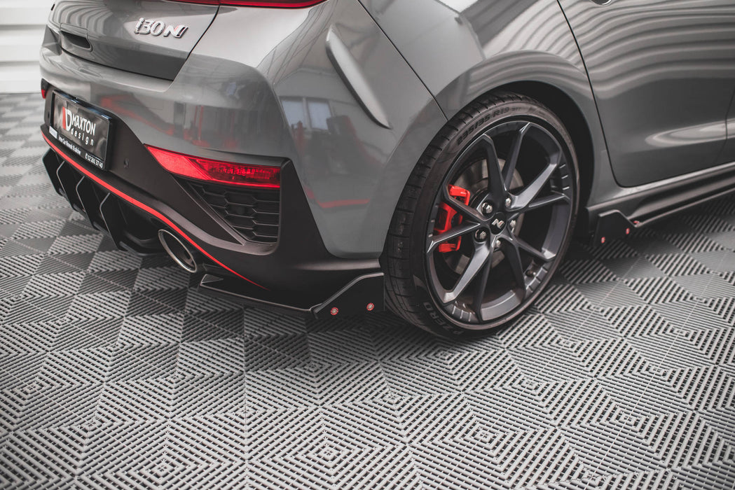 Maxton Design Rear Side Splitters V.1 + Flaps Hyundai I30 N Hatchback Mk3 Facelift