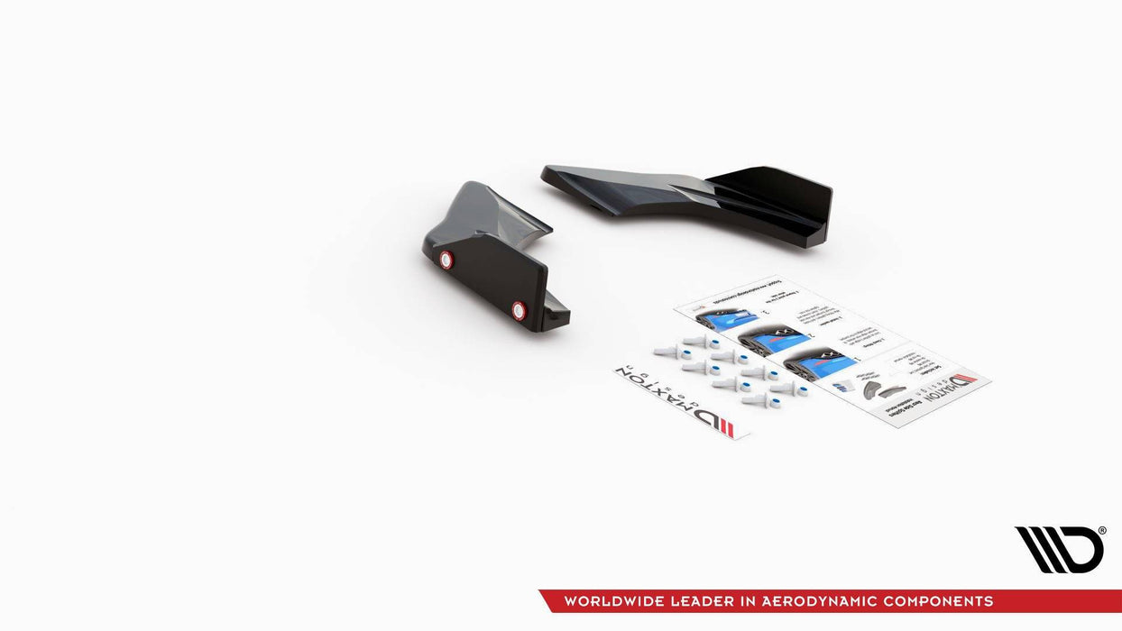 Maxton Design Rear Side Splitters V.1 + Flaps Volkswagen Golf GTI Clubsport Mk8