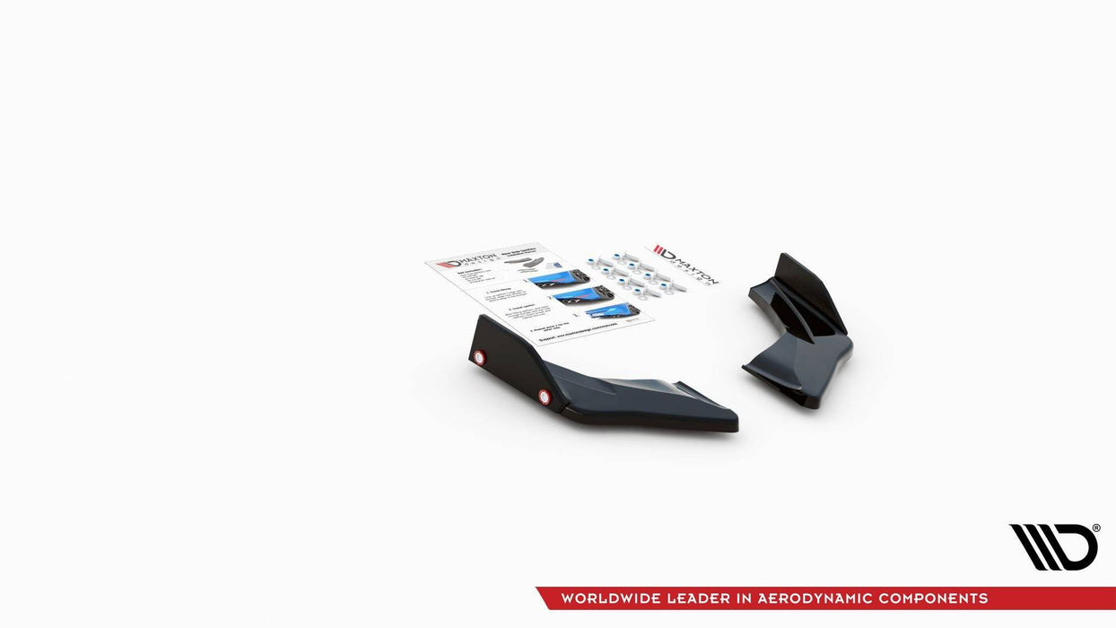 Maxton Design Rear Side Splitters V.1 + Flaps Volkswagen Golf GTI Clubsport Mk8
