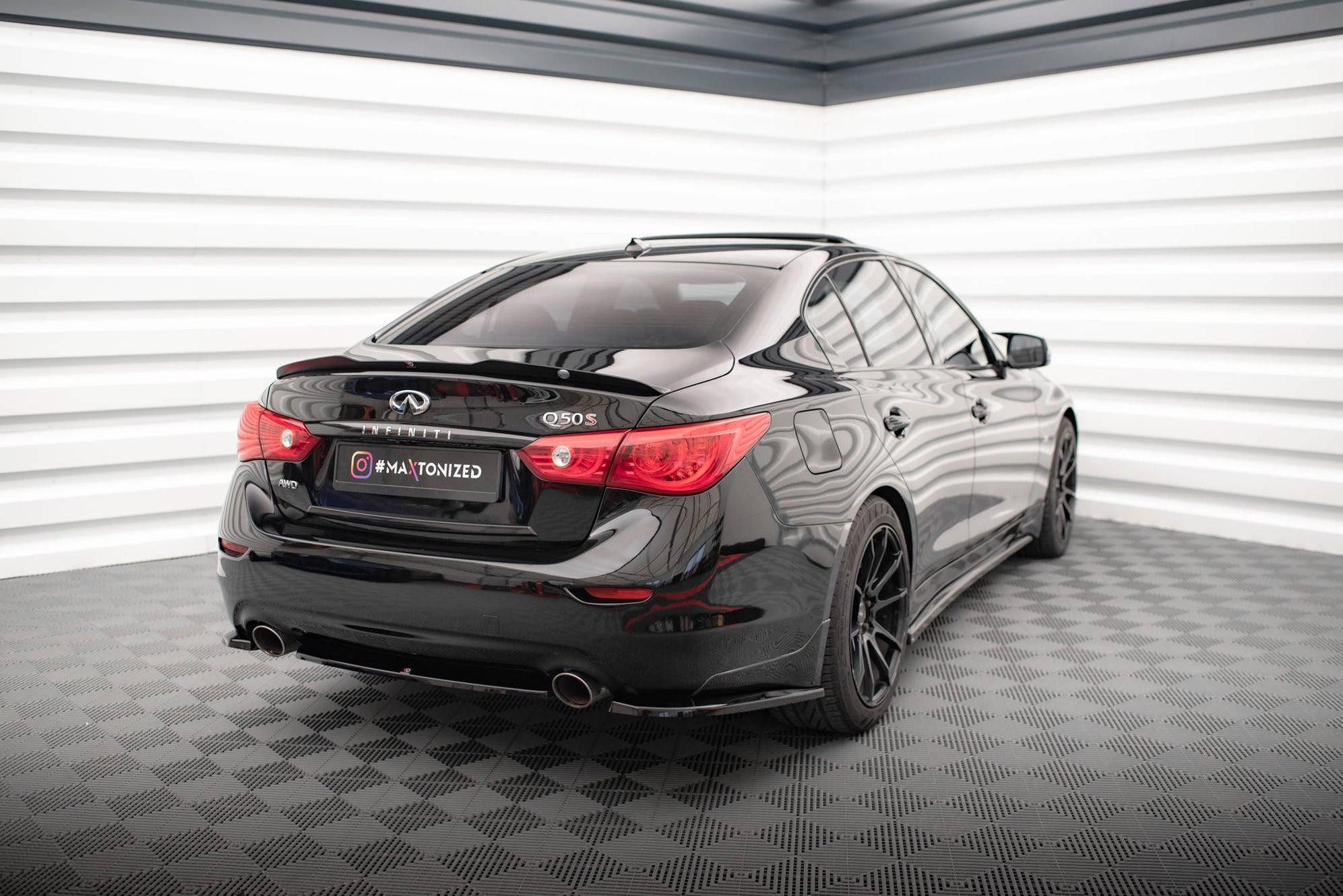 Infinity Rear Maxton Design Rear Side Splitters V.1 Infiniti Q50 S Mk1 — Maxton Design AU