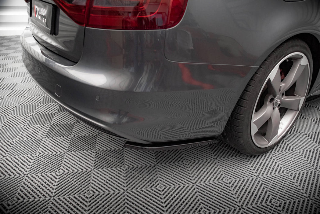 Maxton Design Rear Side Splitters V.2 Audi A4 S-Line Avant B8 Facelift