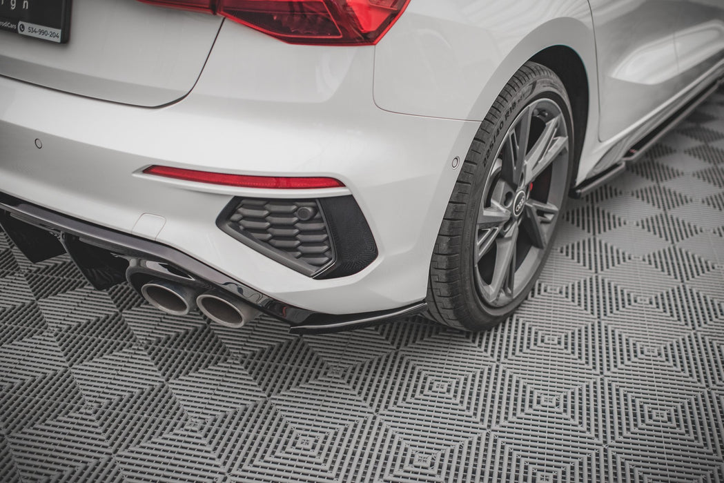 Maxton Design Rear Side Splitters V.2 Audi S3 / A3 S-Line Sportback 8Y