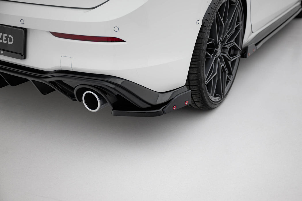 Maxton Design Rear Side Splitters V.2 + Flaps Volkswagen Golf GTI / GTE Mk8