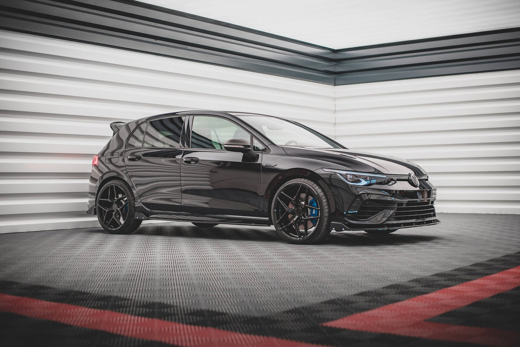 Maxton Design Rear Side Splitters V.2 + Flaps Volkswagen Golf R Mk8