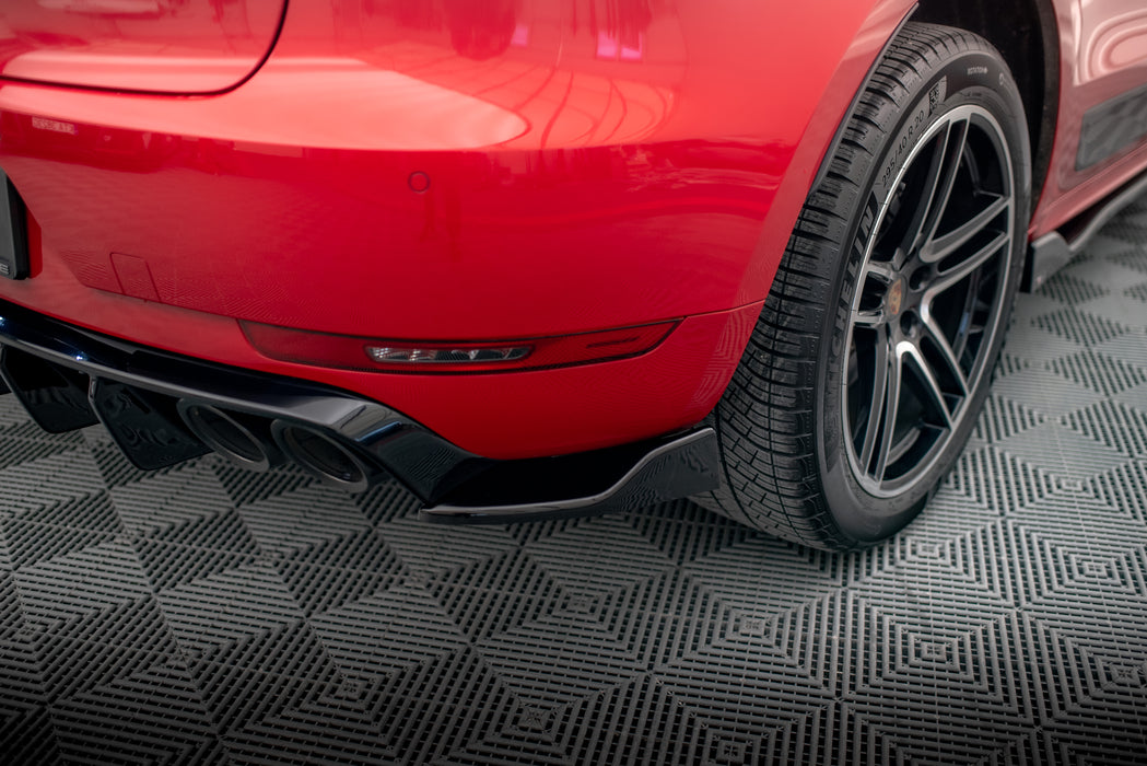 Maxton Design Rear Side Splitters V.2 Porsche Macan GTS / Sport Design Mk1 Facelift