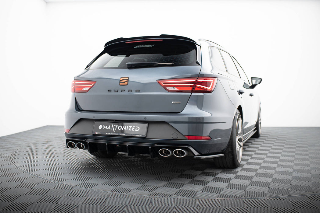 Maxton Design Rear Side Splitters V.2 Seat Leon Cupra Mk3 FL Sportstourer
