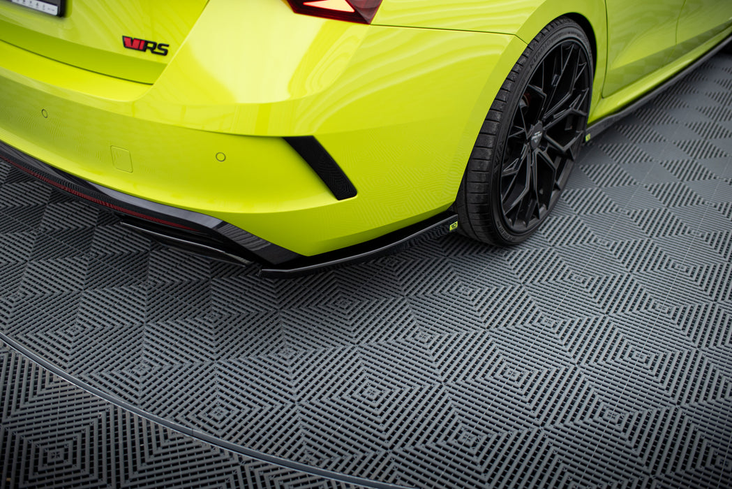 Maxton Design Rear Side Splitters V.2 Skoda Octavia RS Mk4