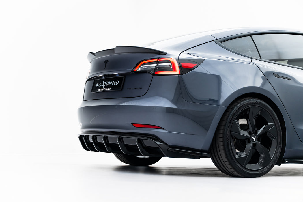 Maxton Design Rear Side Splitters V.2 Tesla Model 3