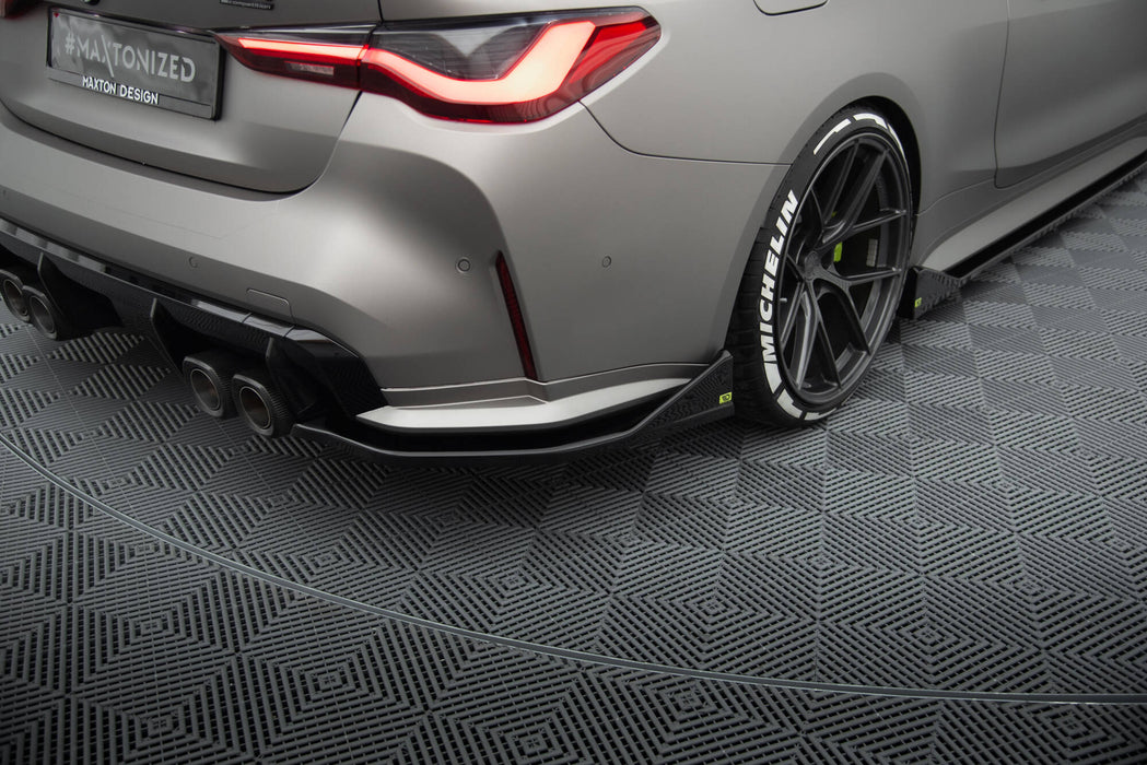Maxton Design Rear Side Splitters V.3 CSL Look BMW M4 G82 / G82 Facelift