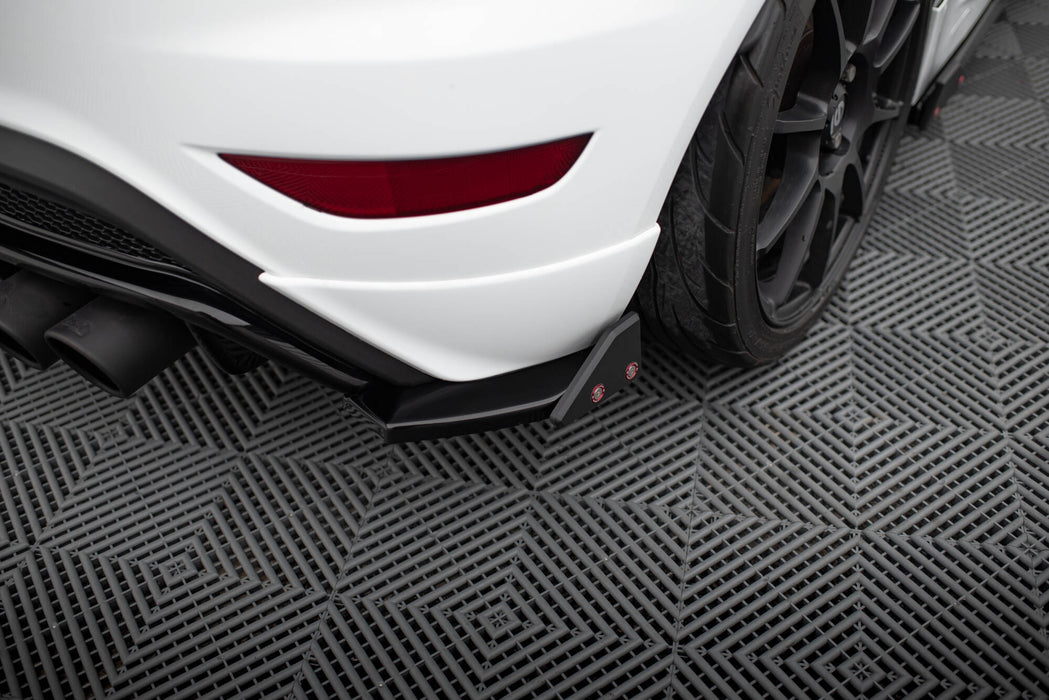 Maxton Design Rear Side Splitters V.3 + Flaps Ford Fiesta ST Mk7 Facelift