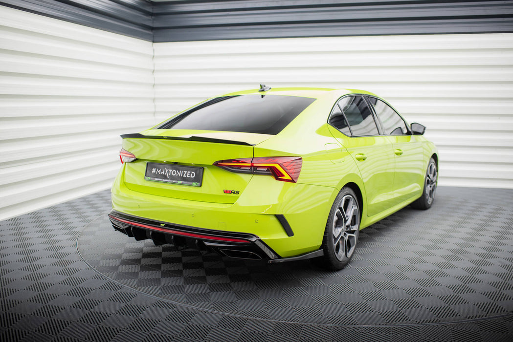 Maxton Design Rear Side Splitters V.4 Skoda Octavia RS Mk4