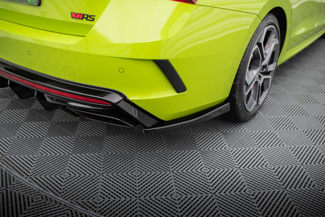 Maxton Design Rear Side Splitters V.4 Skoda Octavia RS Mk4