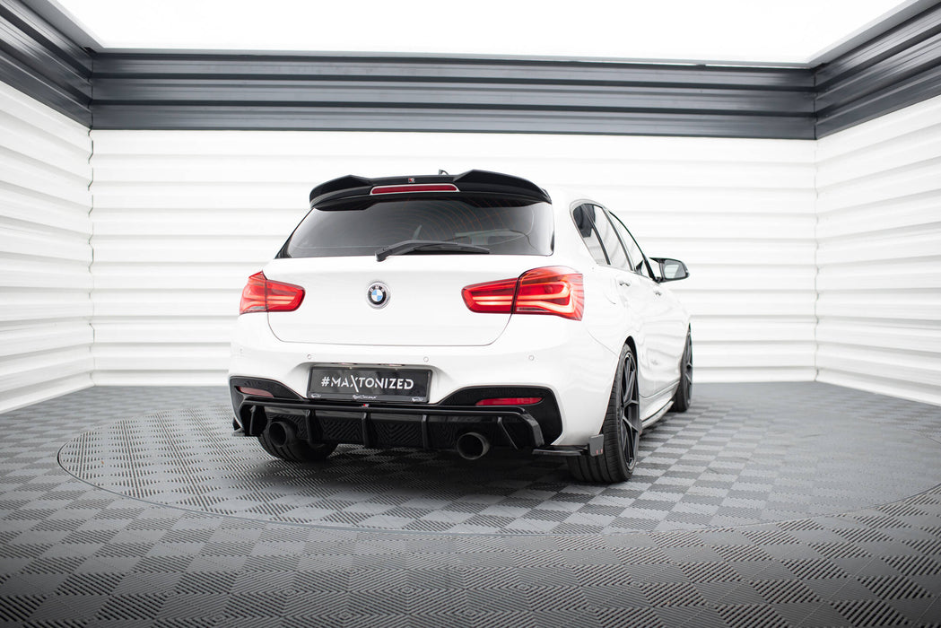 Maxton Design Rear Side Splitters V.5 + Flaps (For rear valance V.3) BMW 1 M-Pack / M140i F20 Facelift
