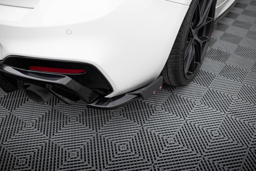 Maxton Design Rear Side Splitters V.5 + Flaps (For rear valance V.3) BMW 1 M-Pack / M140i F20 Facelift