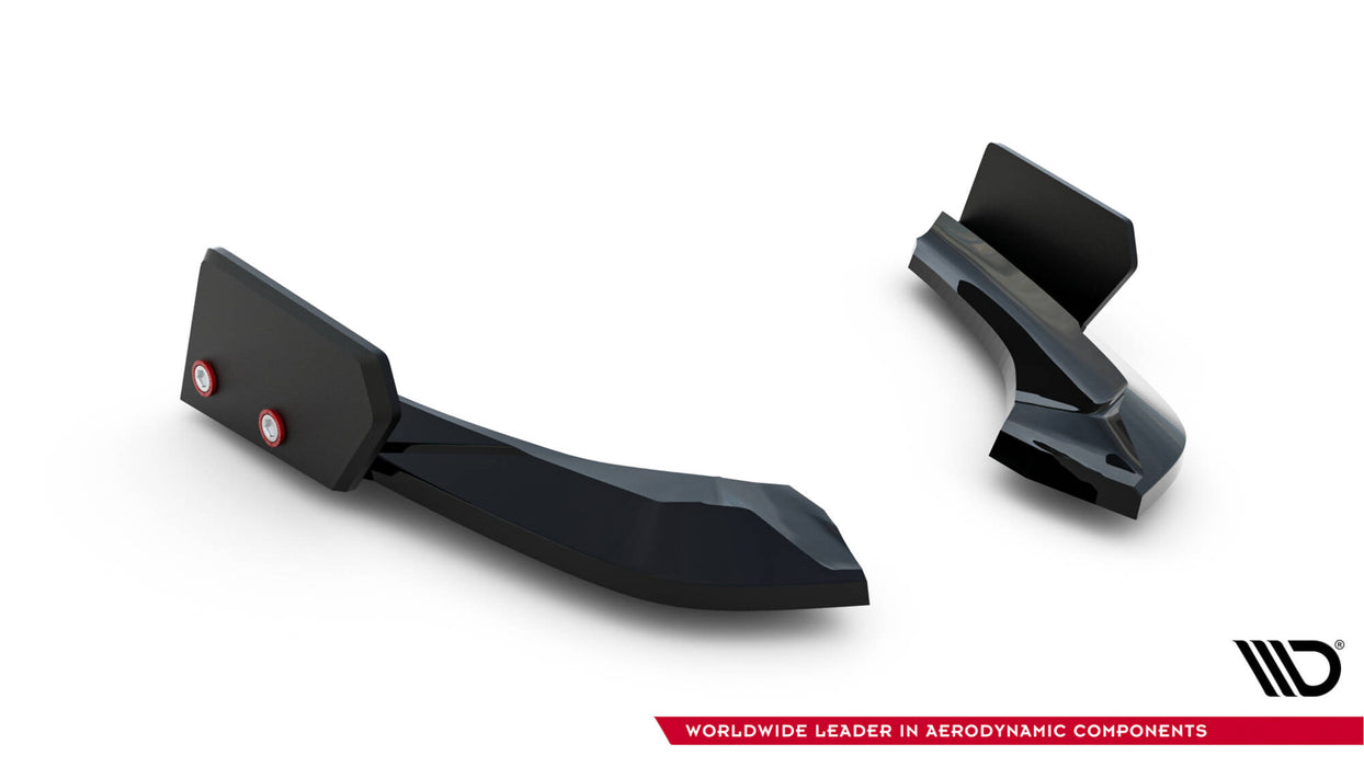 Maxton Design Rear Side Splitters V.5 + Flaps (For rear valance V.3) BMW 1 M-Pack / M140i F20 Facelift