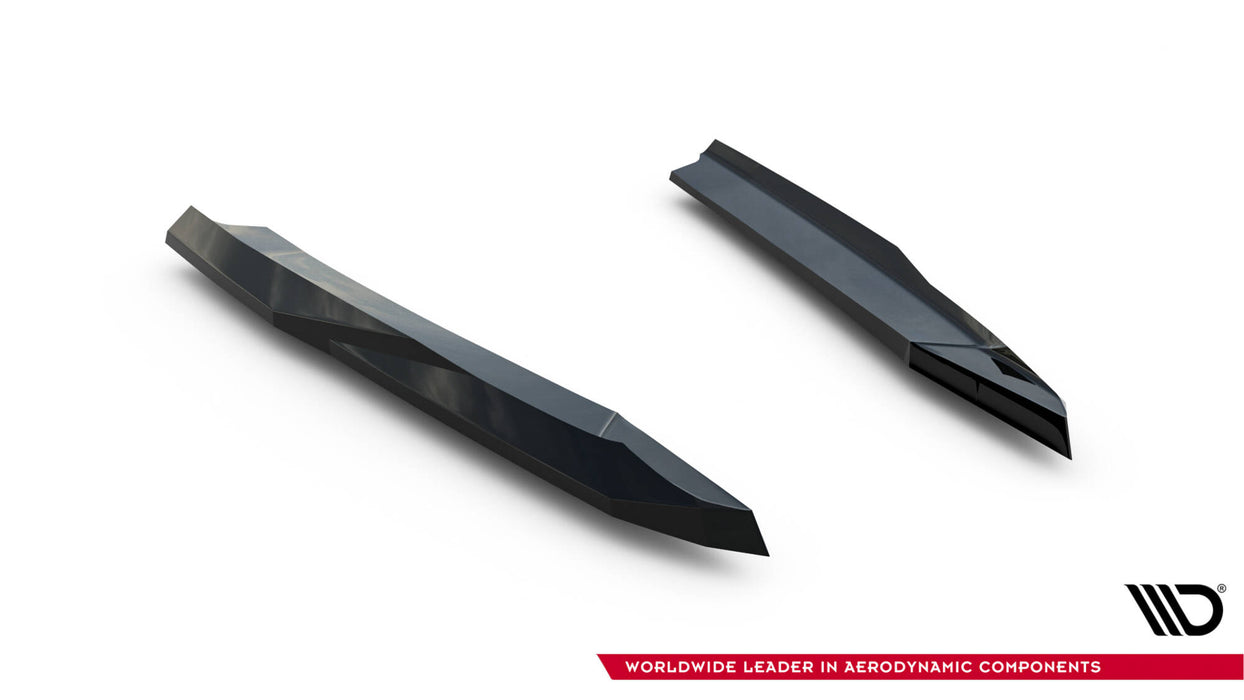 Maxton Design Rear Side Splitters V.5 Skoda Octavia RS Liftback / Combi Mk4 / Mk4 Facelift