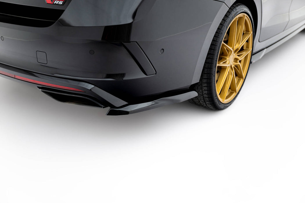 Maxton Design Rear Side Splitters V.5 Skoda Octavia RS Liftback / Combi Mk4 / Mk4 Facelift