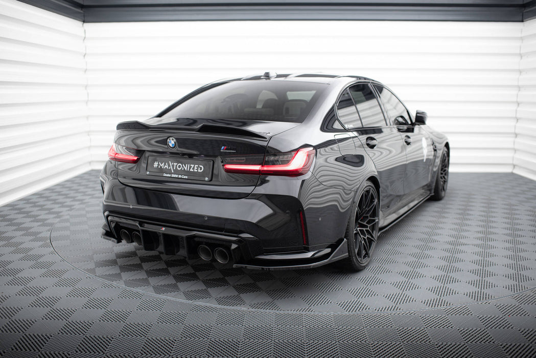 Maxton Design Rear Side Splitters V.6 CSL Look (For rear valance v.1)  BMW M3 Sedan / Touring G80 / G81