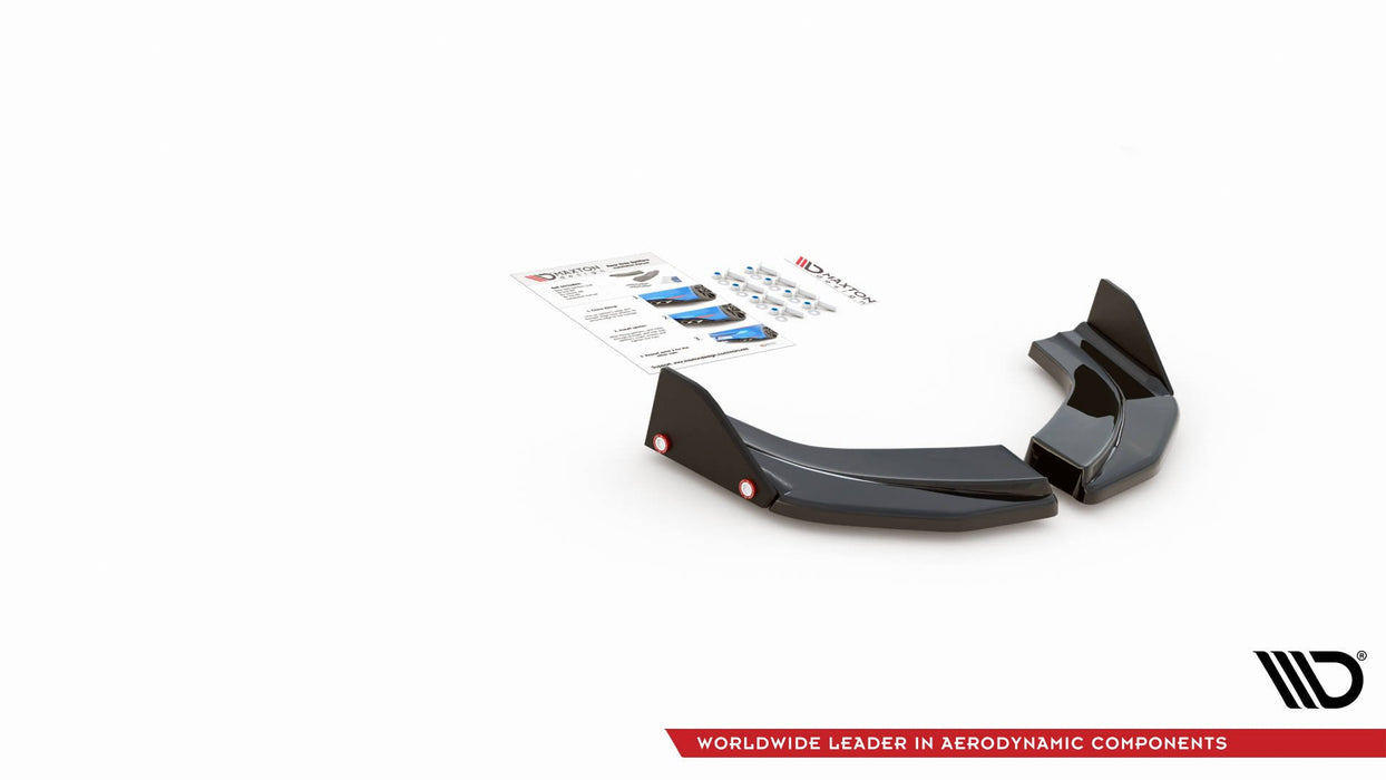 Maxton Design Rear Side Splitters V.6 + Flaps Hyundai I30 N Mk3 Hatchback