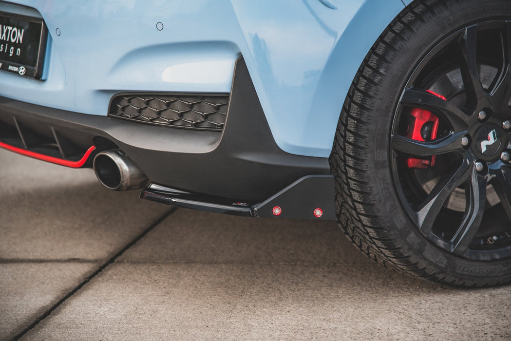 Maxton Design Rear Side Splitters V.6 + Flaps Hyundai I30 N Mk3 Hatchback