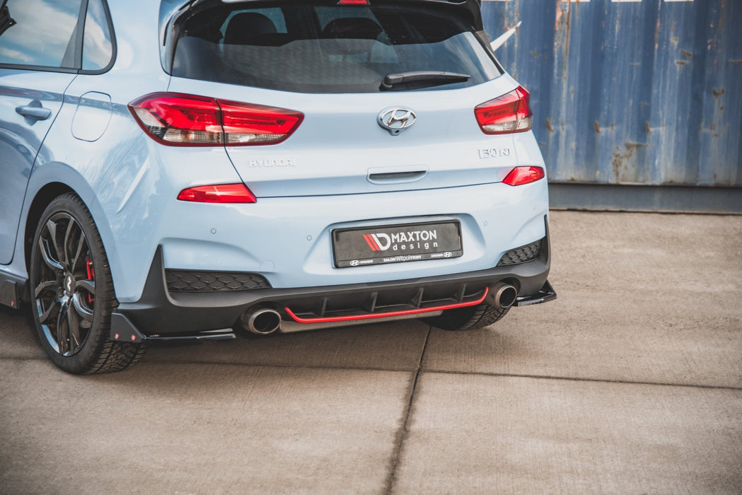 Maxton Design Rear Side Splitters V.6 + Flaps Hyundai I30 N Mk3 Hatchback