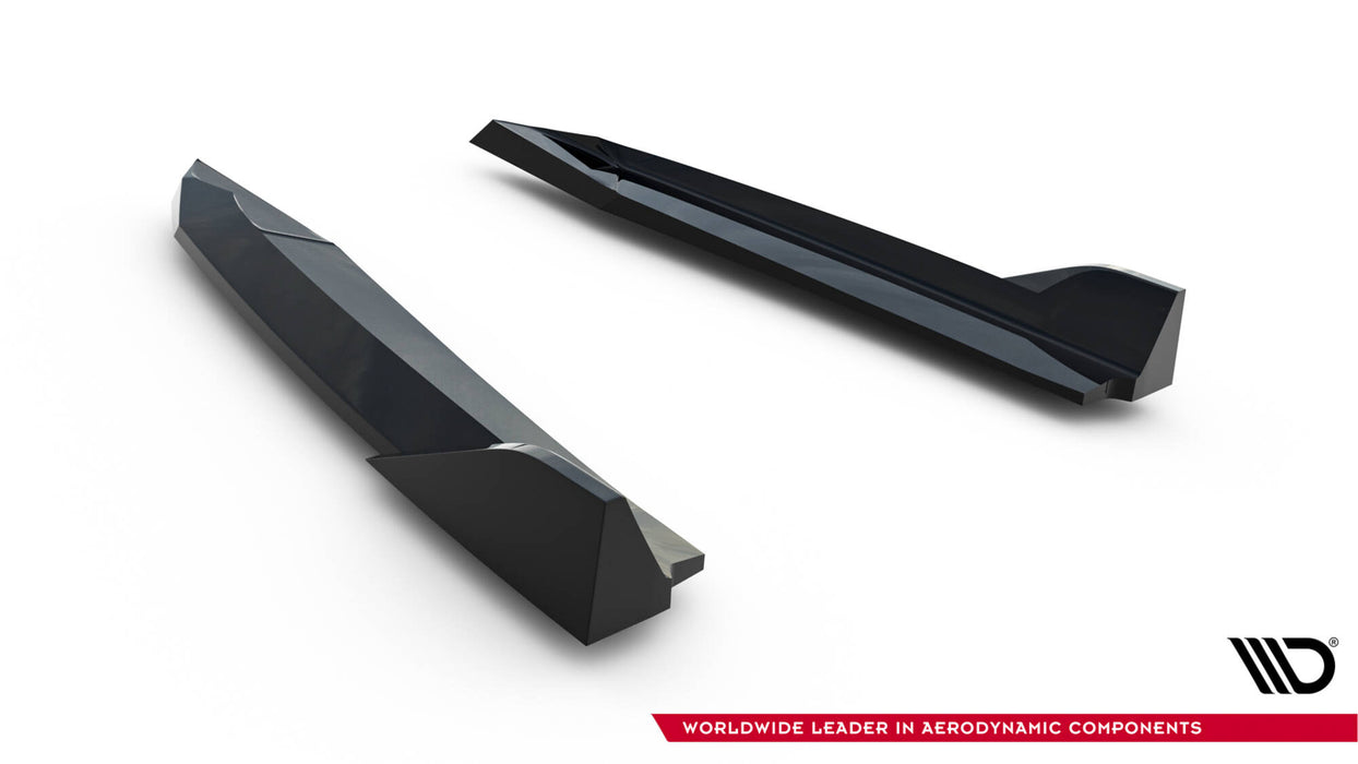 Maxton Design Rear Side Splitters V.6 Skoda Octavia RS Liftback / Combi Mk4 / Mk4 Facelift
