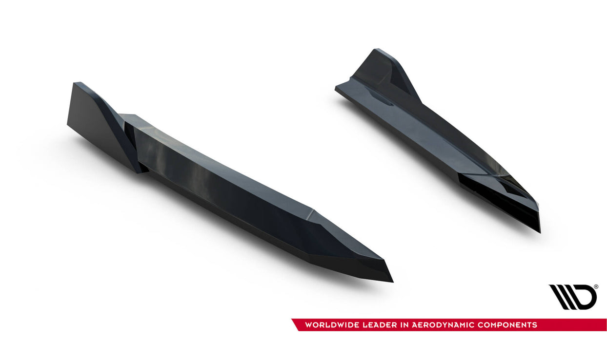Maxton Design Rear Side Splitters V.6 Skoda Octavia RS Liftback / Combi Mk4 / Mk4 Facelift
