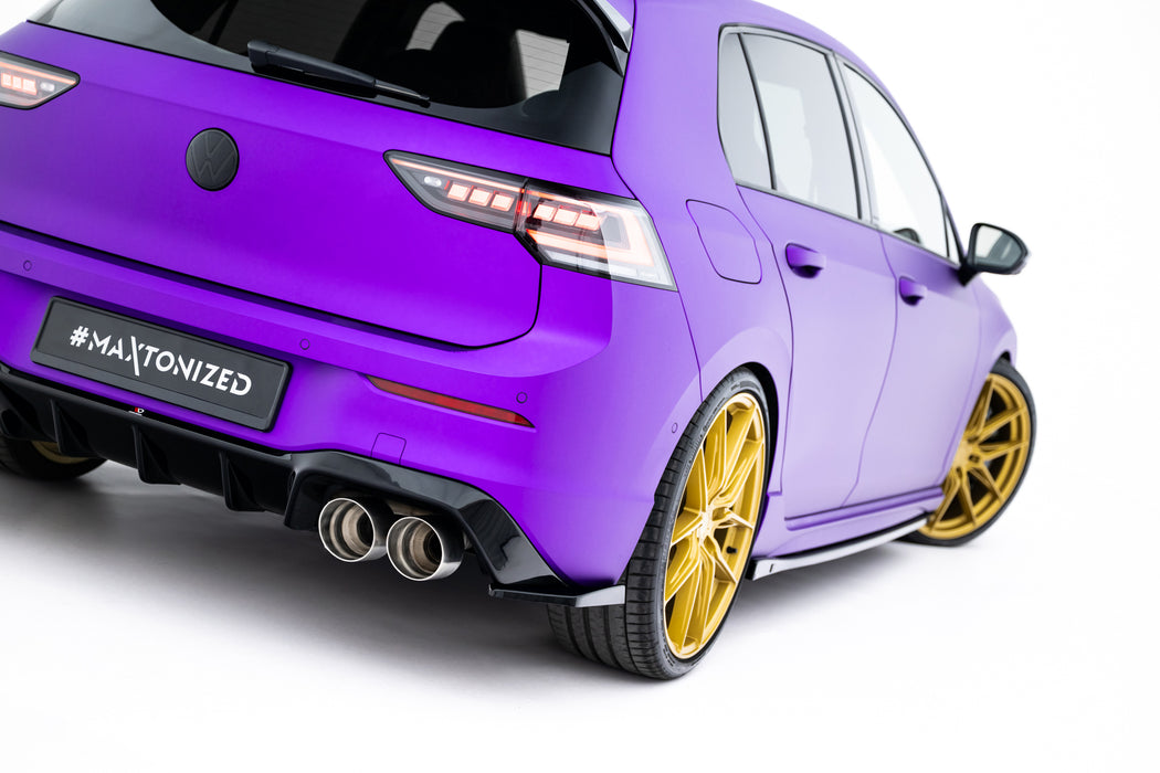 Maxton Design Rear Side Splitters V.6 for Volkswagen Golf R Mk8 Facelift