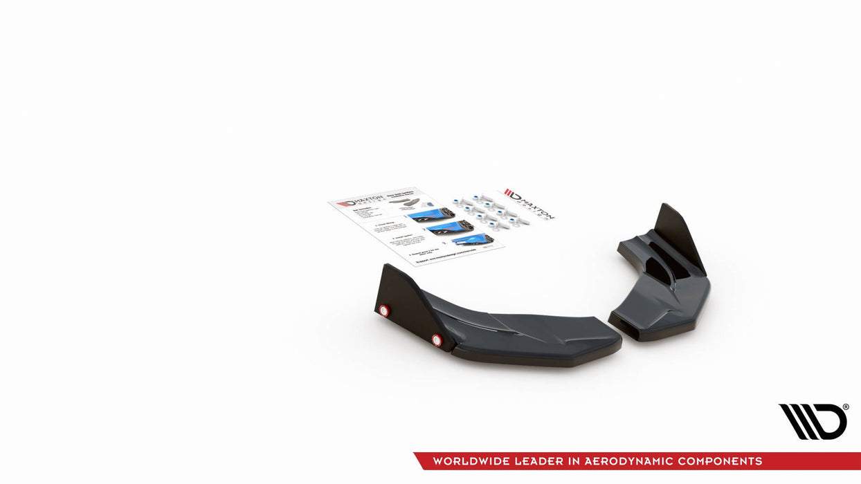 Maxton Design Rear Side Splitters V.7 + Flaps Hyundai I30 N Mk3 Hatchback