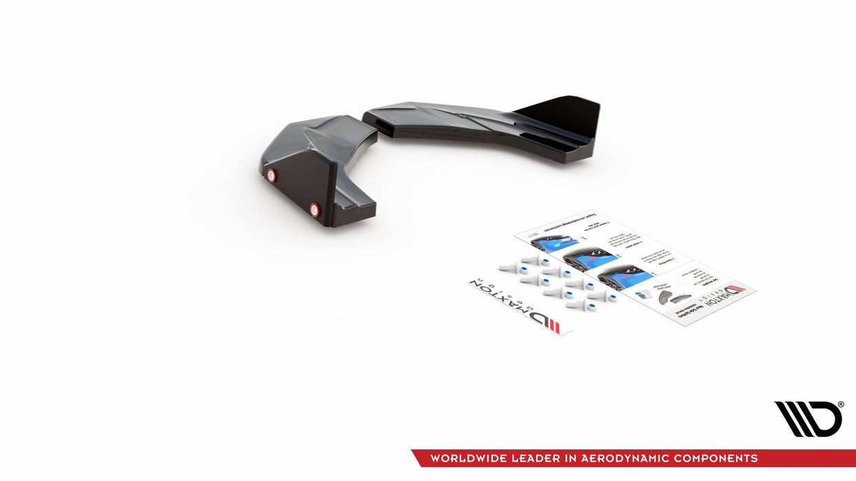 Maxton Design Rear Side Splitters V.7 + Flaps Hyundai I30 N Mk3 Hatchback