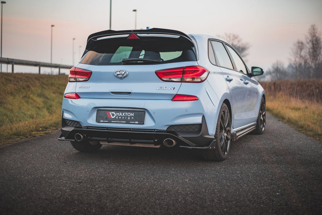 Maxton Design Rear Side Splitters V.7 + Flaps Hyundai I30 N Mk3 Hatchback
