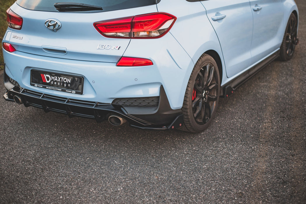 Maxton Design Rear Side Splitters V.7 + Flaps Hyundai I30 N Mk3 Hatchback